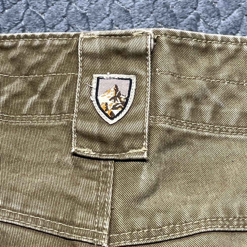 KUHL Rydr Pants Men's Size 42X30.5 Khaki Tan‎ Patina Dye Outdoors Workwear - Picture 9 of 16